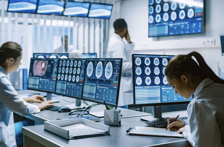 Onderzoek in lab