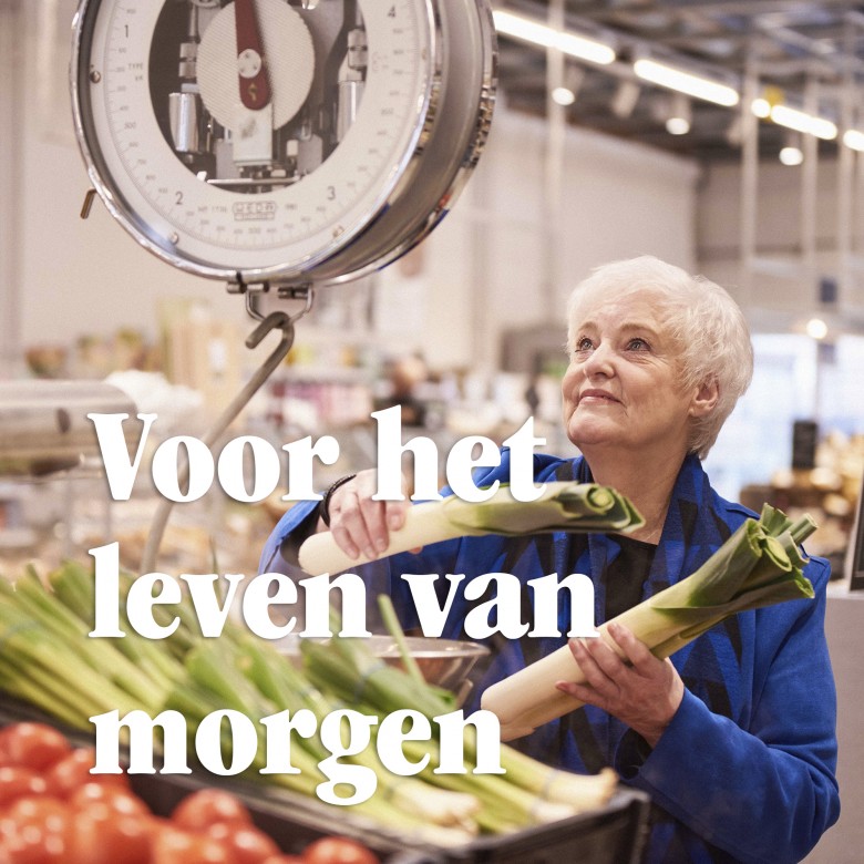 widget preventie vrouw met groenten